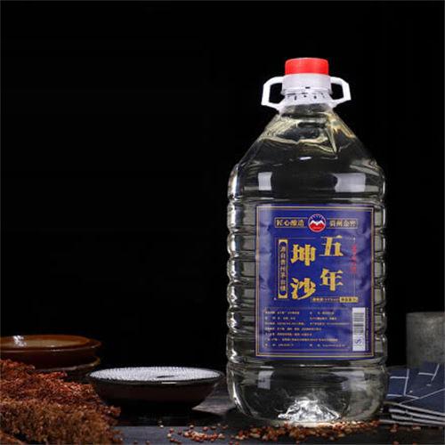 53度贵州金窖坤沙五年酱香酒桶装10斤