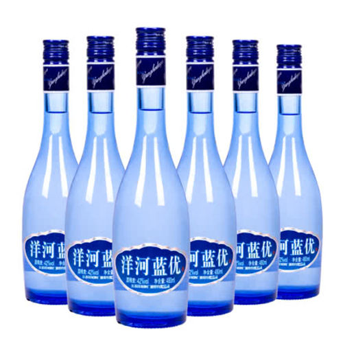 42度洋河蓝优480ml6瓶整箱价格一览表-42度洋河蓝优480ml6瓶整箱具体价位