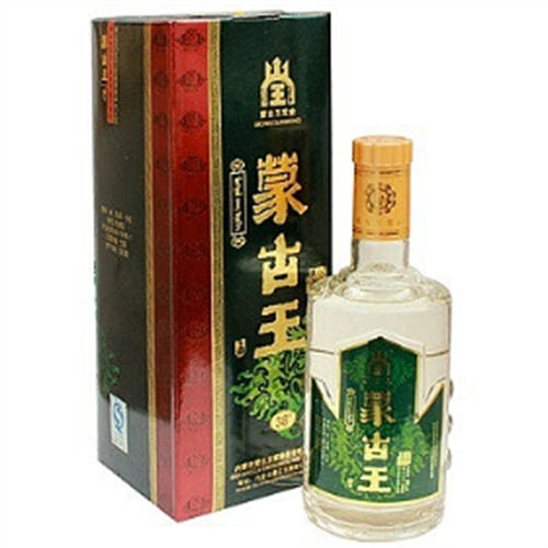 38度蒙古王綠色經典濃香型白酒現在市場價