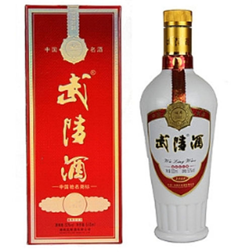 53度武陵飘香红盒白色瓷瓶装酱香型白酒大概多少钱
