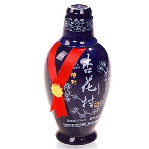 53度杏花村瓷瓶特制清香型白酒475ml通常市场价